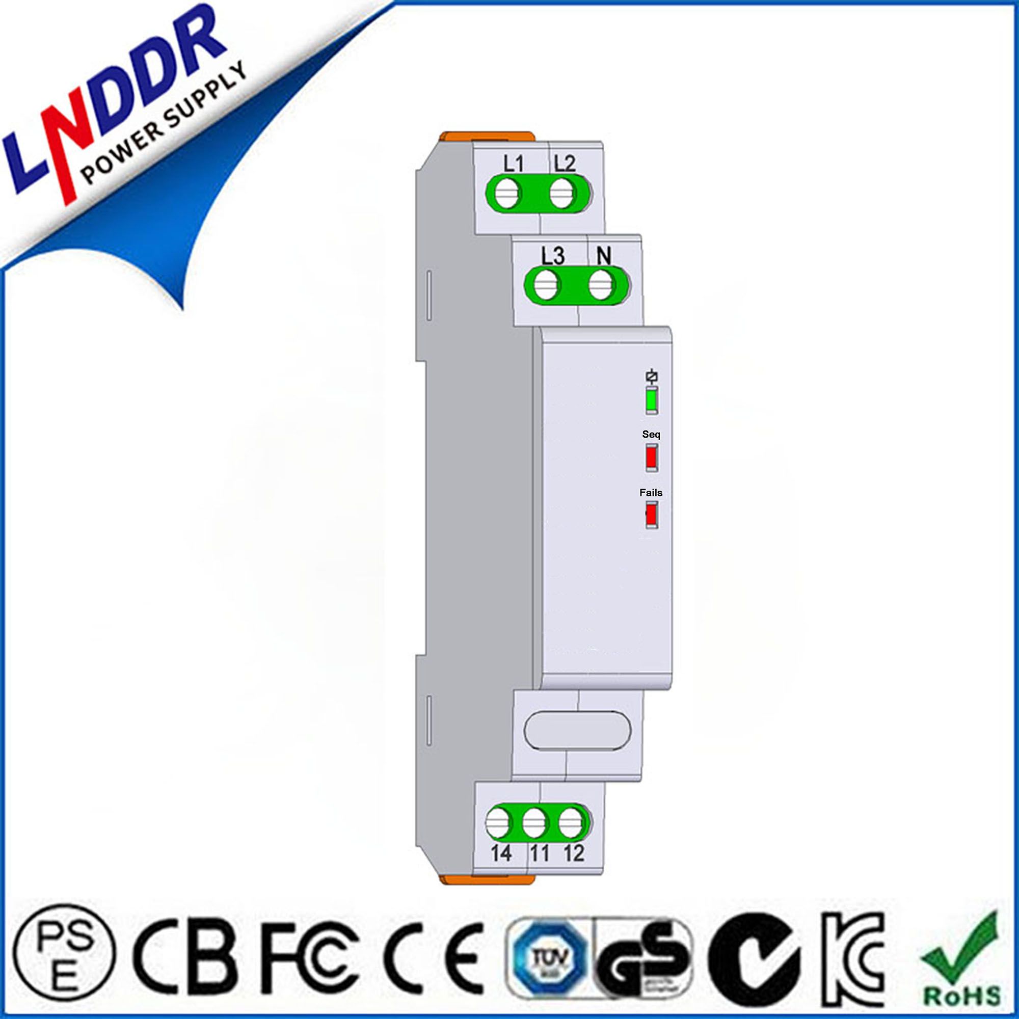 Phase Failure and Phase Sequence Control Relay