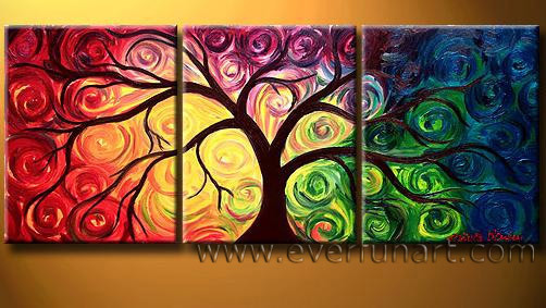 Hot Sale Wall Decor Canvas Art Abstract Painting (LA3-018)