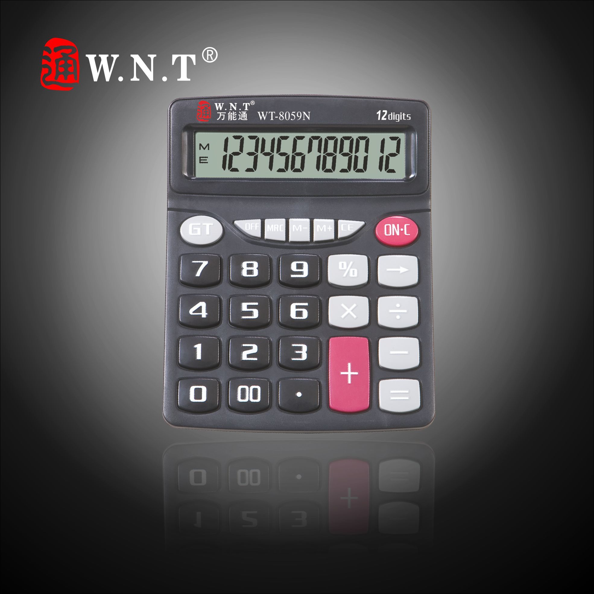 12 Digits Dual Solar Power Desktop Finance Calculator with Business, Sales or Office