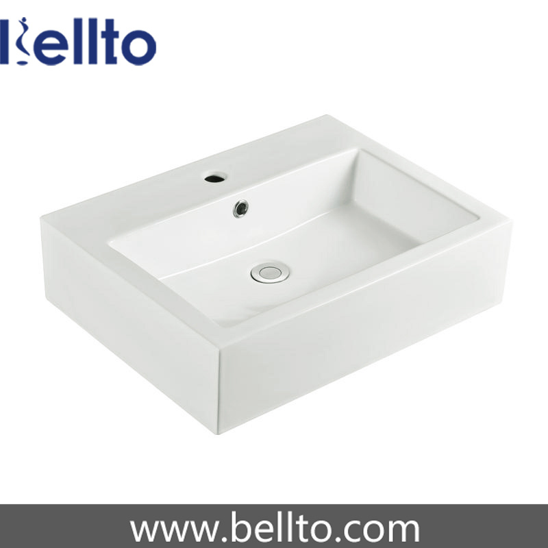 CE Square Ceramic Wash Sink with Bathroom Accessories (3330)