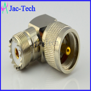 UHF Male Plug Connector to Female Jack Adapter (UHF-JKW)