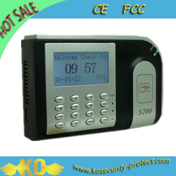 Top Sale! ! TCP/IP Communication Large Capacity Card Time Attendance Machine Ko-S200