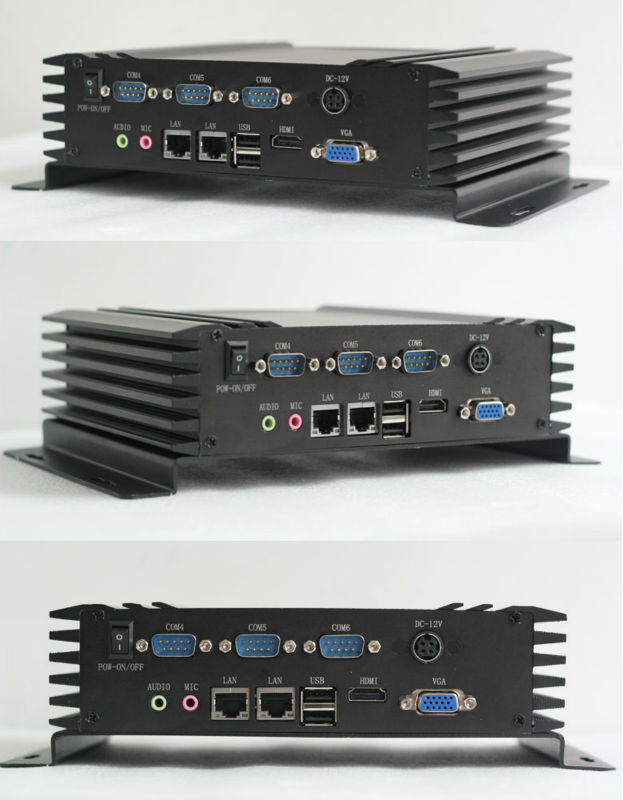 Fanless Industrial Computer with DC 12V Input