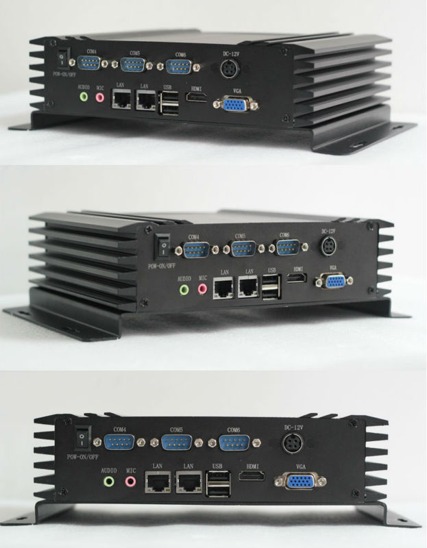 Fanless Industrial Computer with DC 12V Input