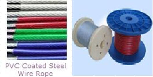 PVC Coated Steel Wire Rope (1X7 1X19)