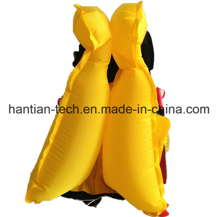 Auto/Manual 300n Double Air Chamber Lifesaving Lifejacket for Marine Safety