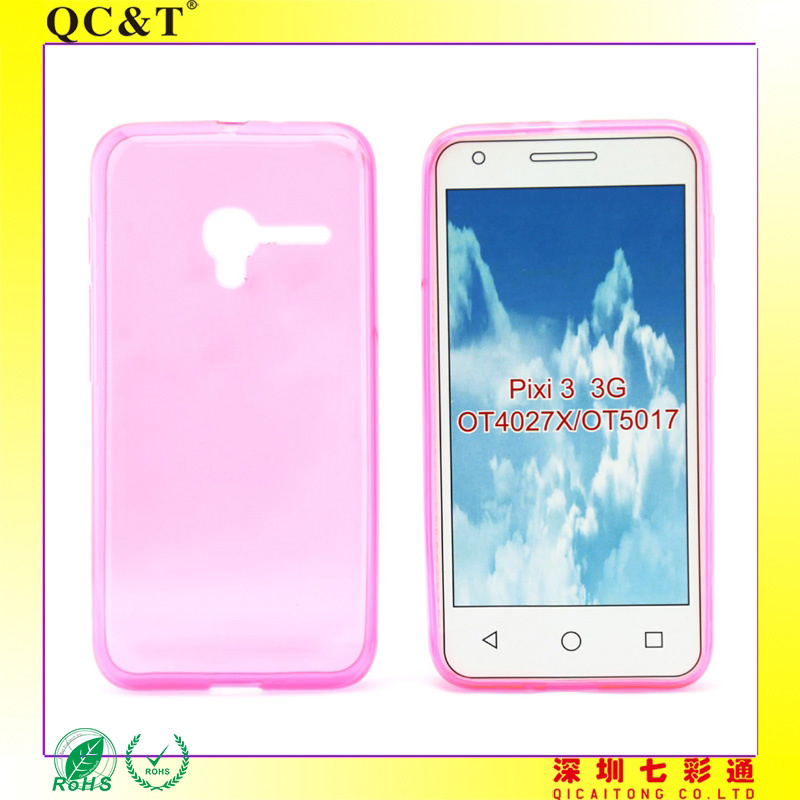 Mobile Phone TPU Case for Alcatel Pixi3/Ot4027 3gversion