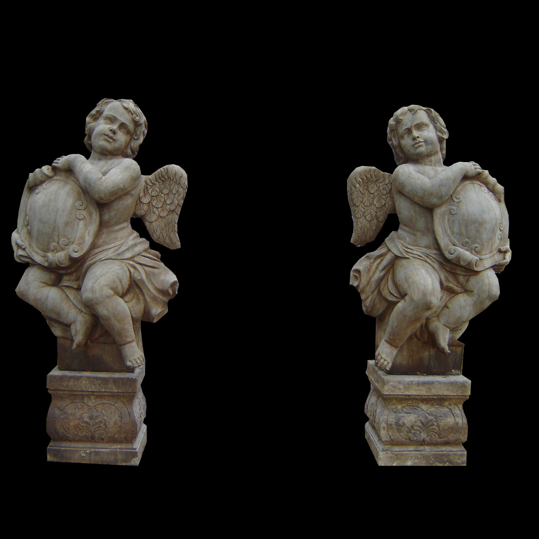 Wing Angel Carving Pair Stt050
