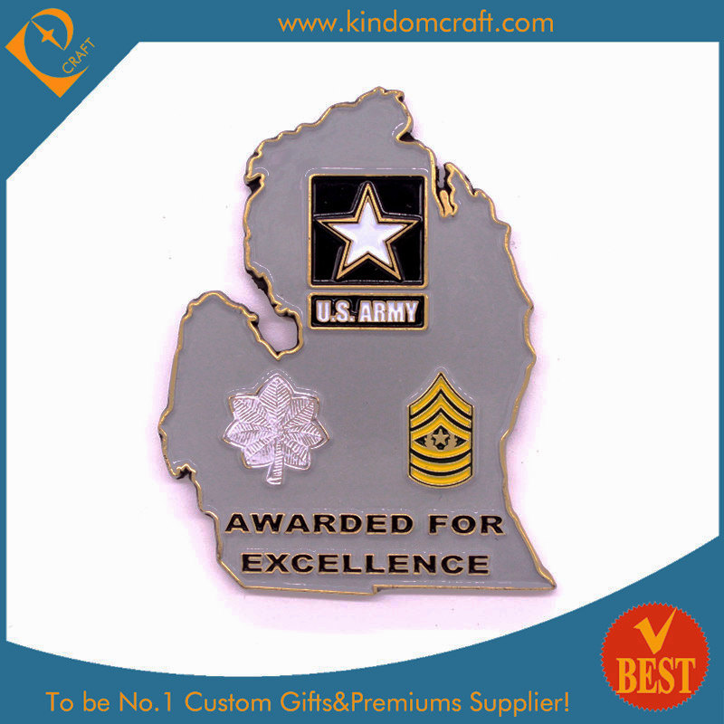 Custom 2D Army Awards Metal Coins of Personalized Honor (LN-076)
