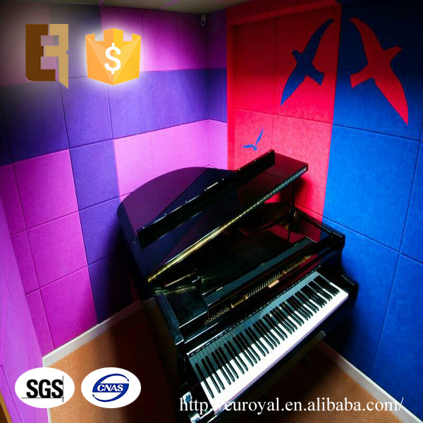 Piano Room Decorative Sound Insualtion Polyester Acoustic Panel