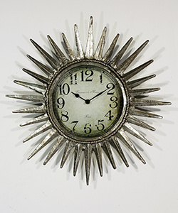 Burst Resin Wall Clock