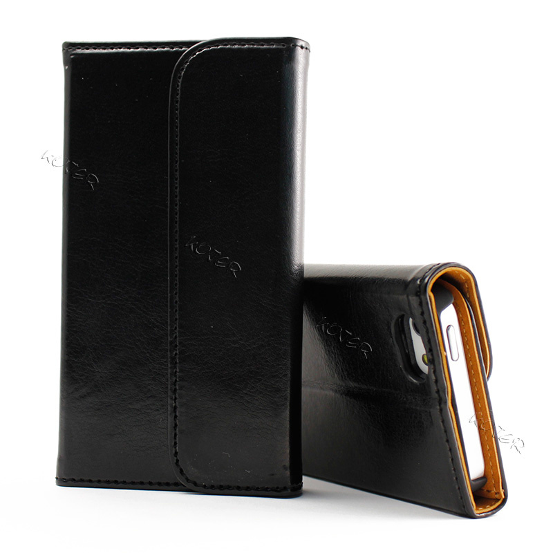 Outstanding New Leather Folding Wallet Case, Book Style Leather Case for Mobile Phone, Wallet Leather Case for iPhone 5/5s