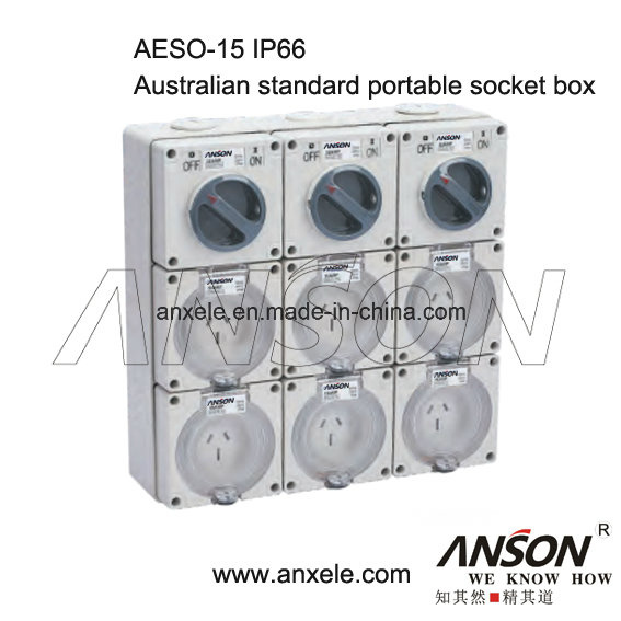 IP66 Fixed Socket Box Power Board Weatherproof Power Distribution Board