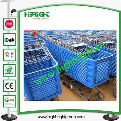 Supermarket Plastic Trolley Cart