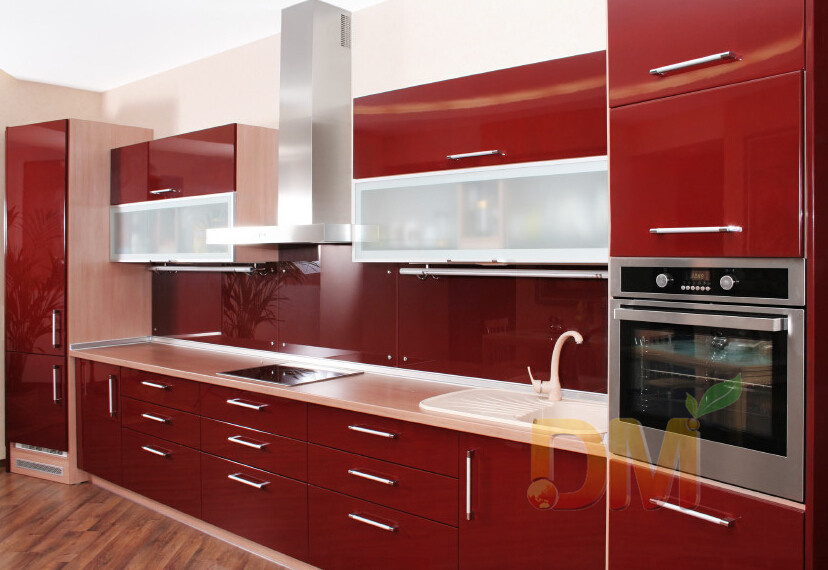 MDF Lacquer Customizable Kitchen Cabinet