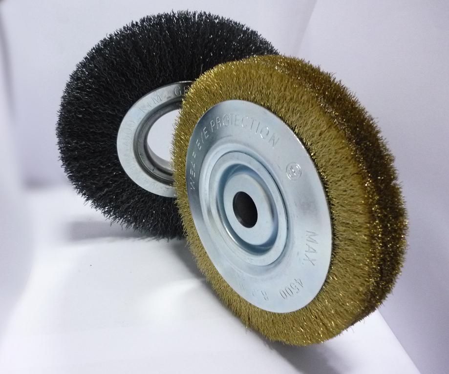 Wheel Brushes with Long Working Life (Crimped Wire, 75mm~300m diameter)