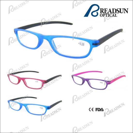 Fashion Colorful Plastic Injection Reading Eyewear with Rubber Finishing (RP93274)