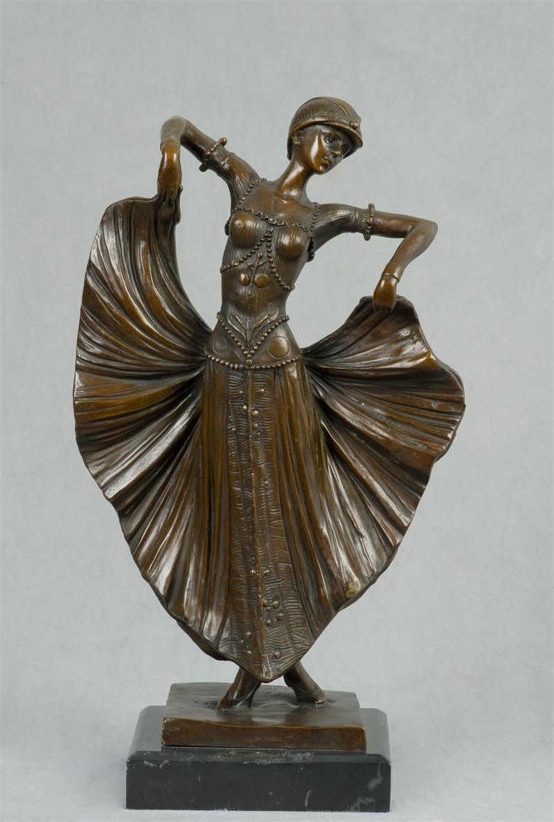 Dancing Girl Bronze Staute