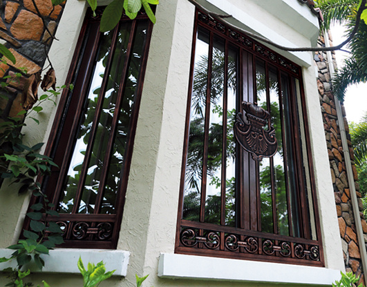 Aluminum Fixed Security Window for Villa
