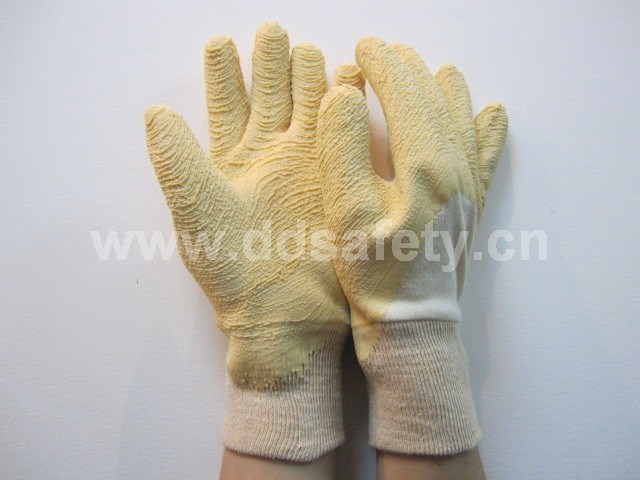 Cotton Yellow Latex Glove (DCL400)