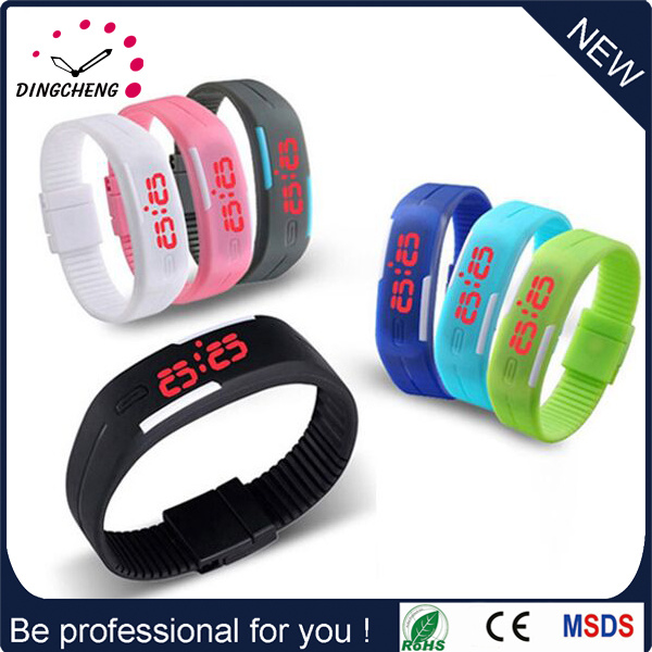 Candy Color Silicone Rubber LED Digital Watch (DC-1120)