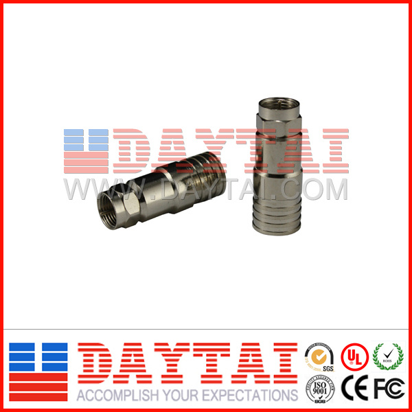 CE/RoHS Certification CATV Rg11 Crimp Connector