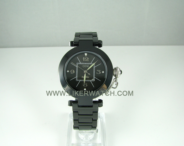 Fashion Ceramic Quartz Movement Wrist Watch (66076G)