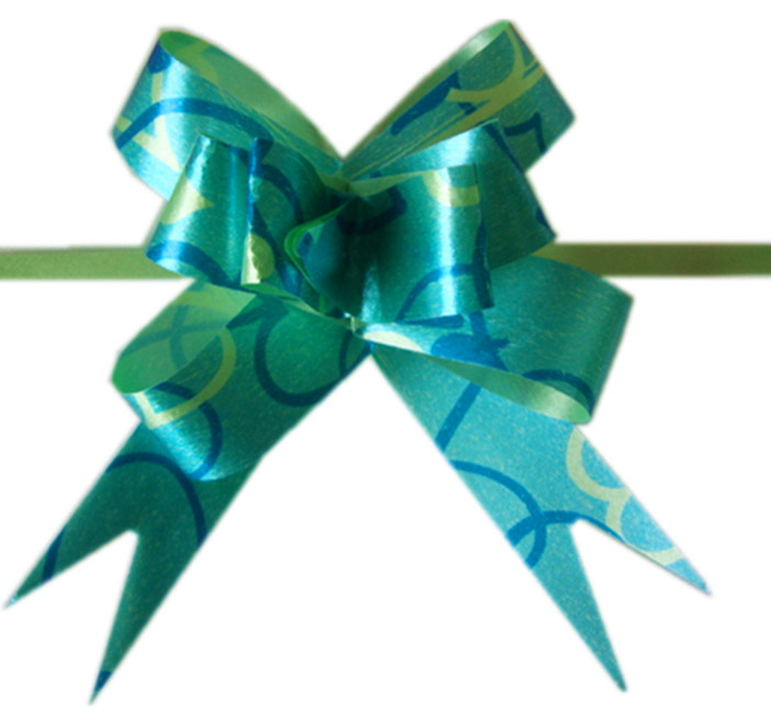 Printed PP Ribbon Butterfly Pull Bow