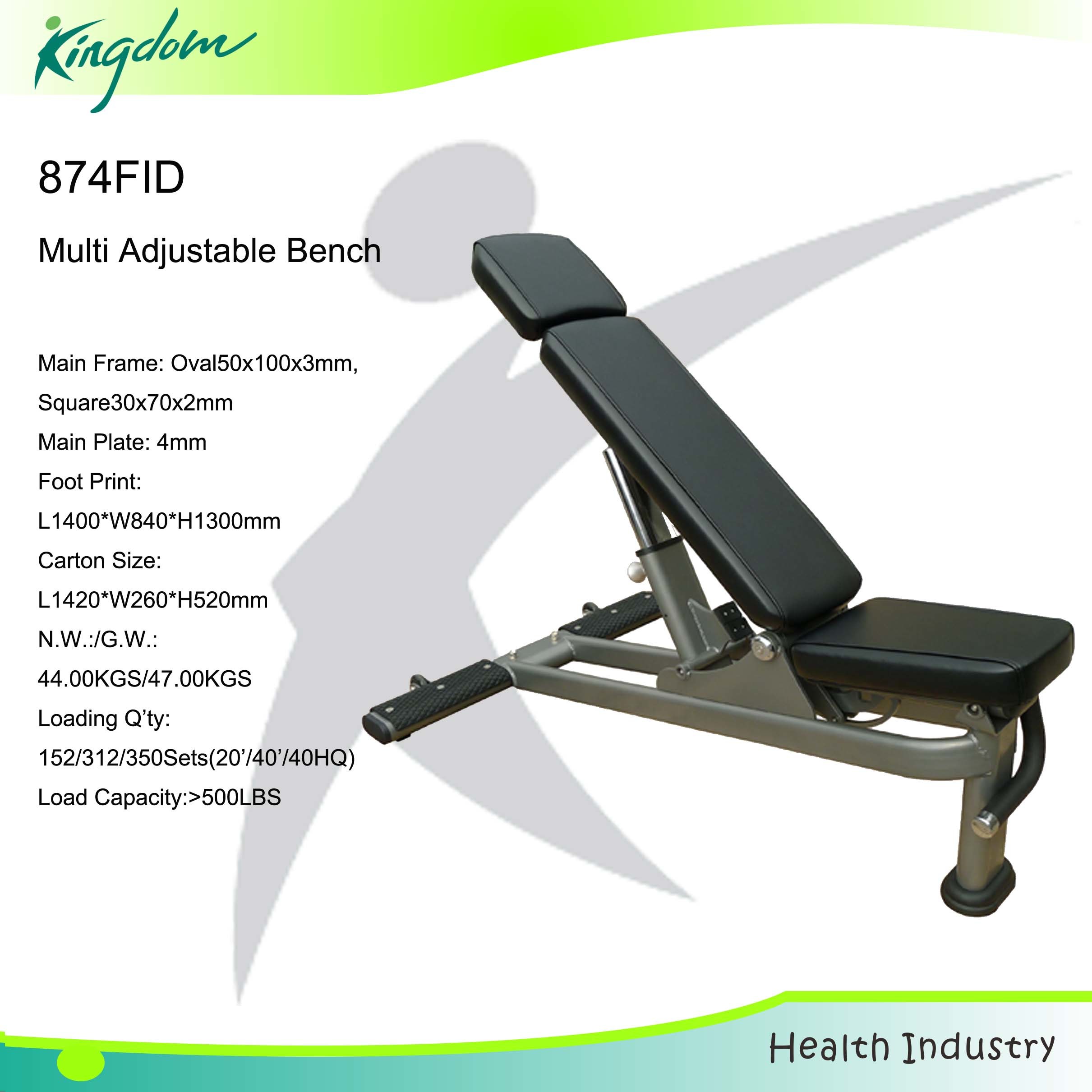 Fitness Bench/Fid Bench/ Free Standing /Adjustable Bench