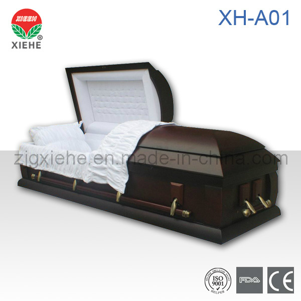 American Style Wood Funeral Coffin Xh-A01