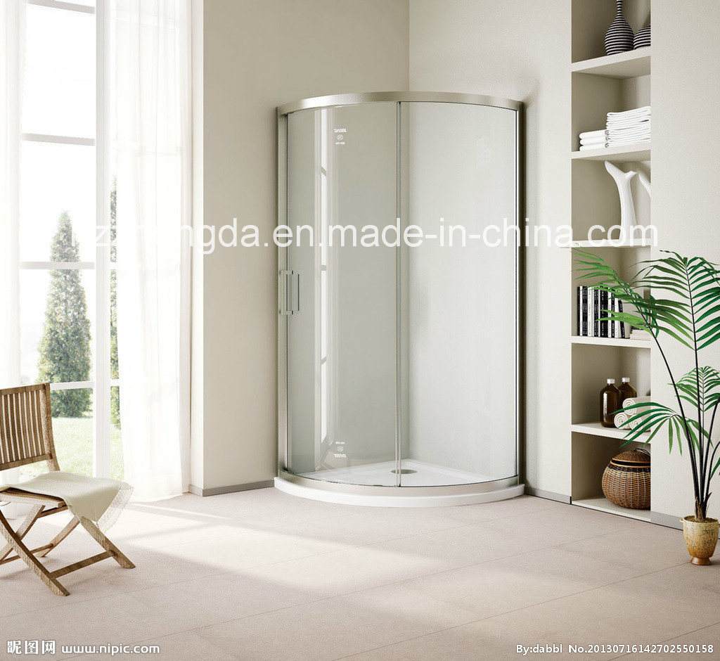 White Glass Simple Shower Room