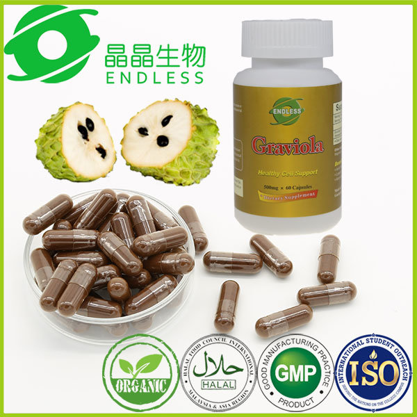 OEM Available GMP Certificate Graviola Fruit Extract Capsule for Anti-Cancer