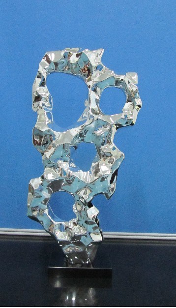Handmade Electroplating Sculpture and Statue, Plating Sculpture in Chrome Color
