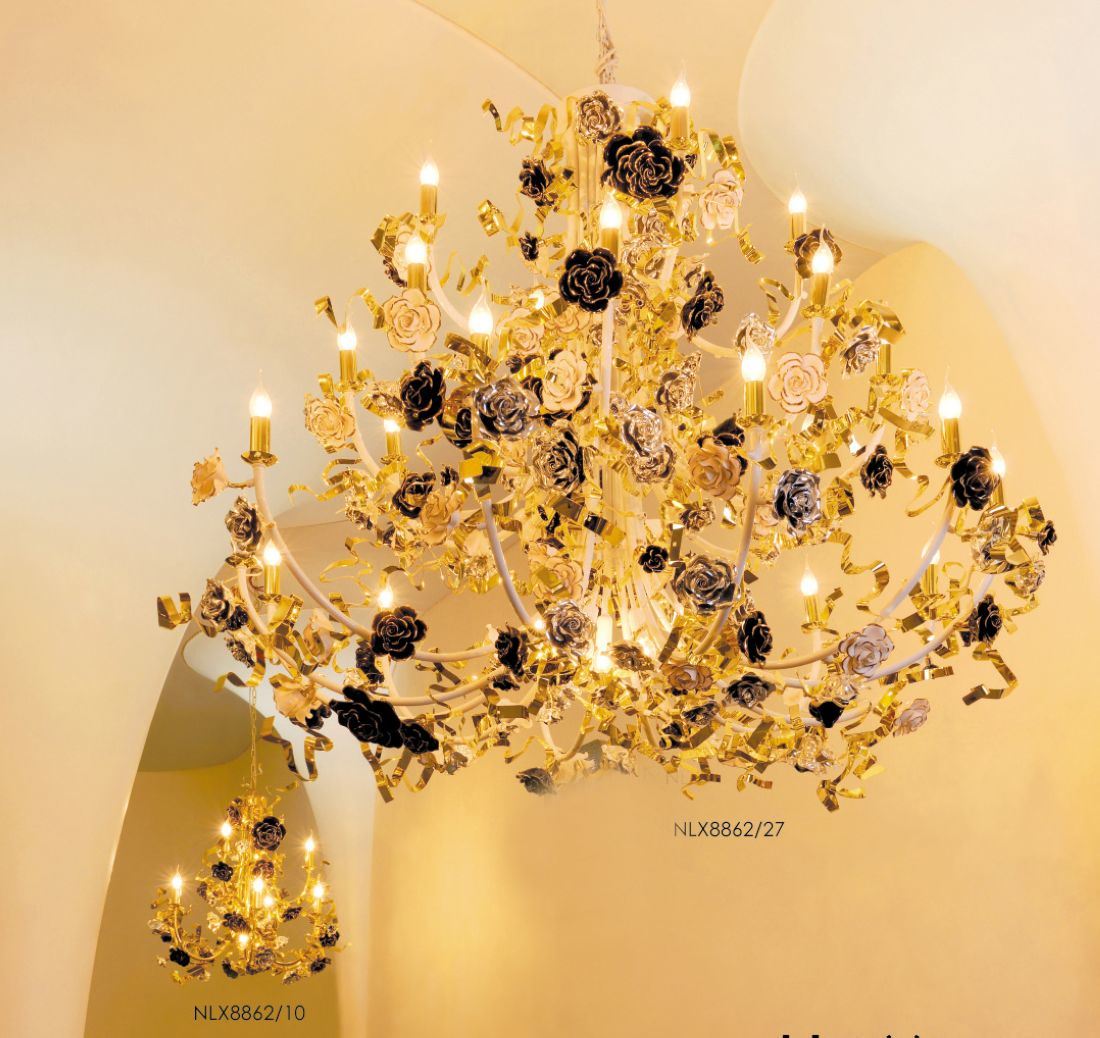 Elegance Rose Hotel Project Decoration Chandelier Light (NLX8862-27)