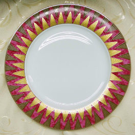 Gold Decoration&Bone China Porcelain Plate/Kitchenware/Dinner/Tableware Set