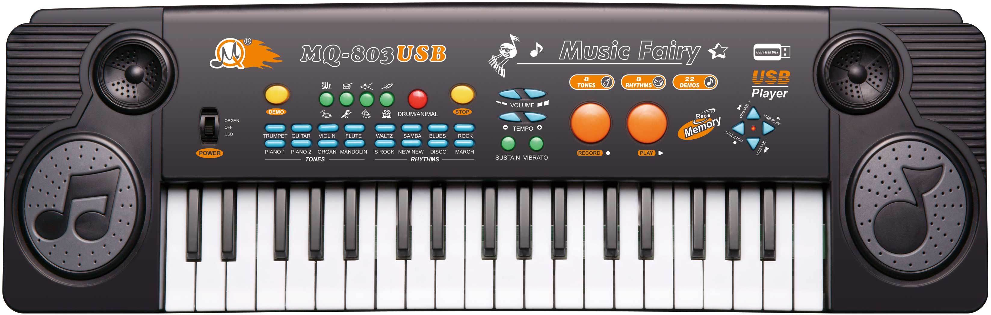 37 Keys Music Keyboard (MQ-803USB)