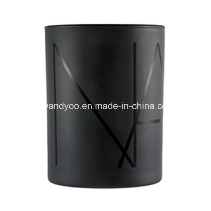 Custom Scented Soy Black Glass Jar Candle for Parties