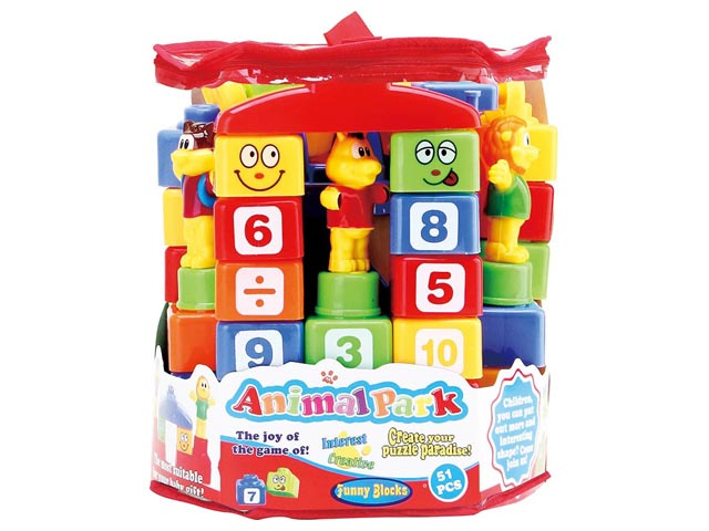 Plastic Toy Animal Building Block Toy (H8219048)