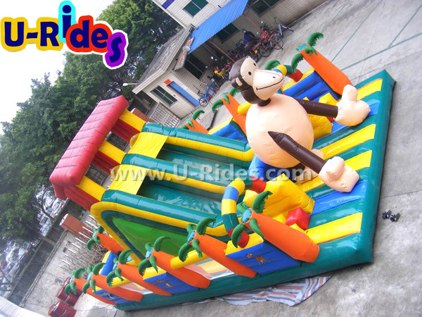 Monkey Inflatable Slide Jumper for Kids