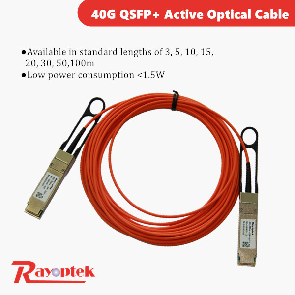 Qsfp+ Aoc Fibre Optical Transceiver