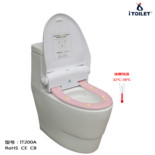 Toilet Seats Novelty with Heating and PE Film Renewing, Smart Toilet Seat