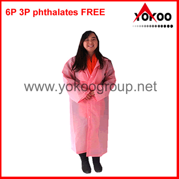 Waterproof EVA Raincoat/Raincoat/Women in Plastic Raincoat