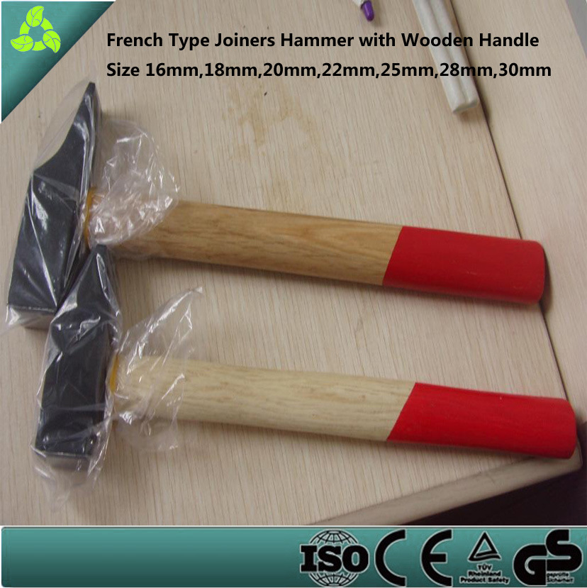 French Type Joiner's Hammer with Wooden Handle