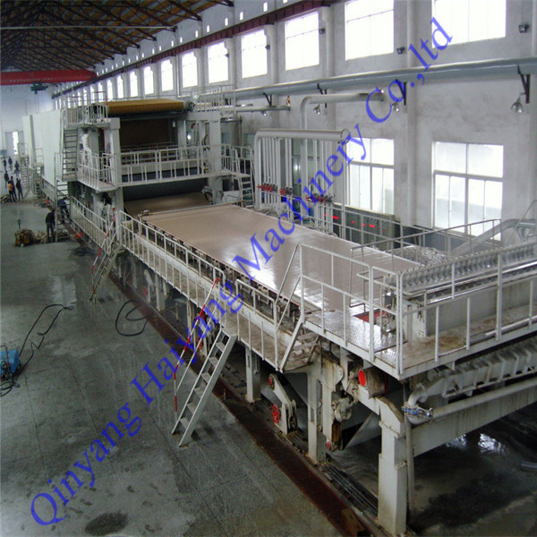 3200mm Fourdrinier 150 Tons Waste Carton Recycling Machine, Liner Paper Machine