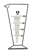 Measure Cone Shape Conical, with Graduation, with Spout