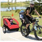 Baby Kids Bicycle Bike Trailer Child Baby (Stroller BT003 New 2 in 1 Twin)