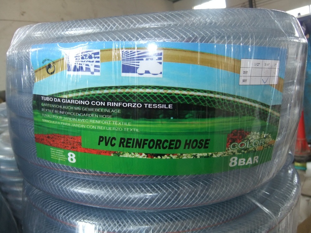 PVC Bluish Fiber Braided Reinforced Water Hose