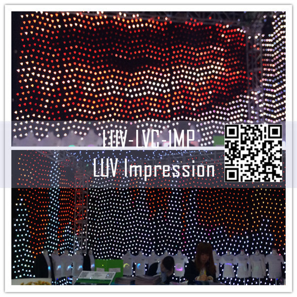 2014 New Design Luv-Imp LED Video Vision Curtain Cloth