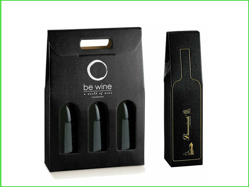 OEM Good Quality Corrugated Wine Packaging Box with Handle