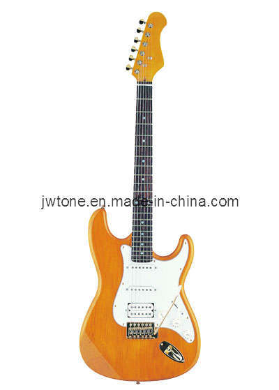 Amber Color Ssh Pickups St Electric Guitar